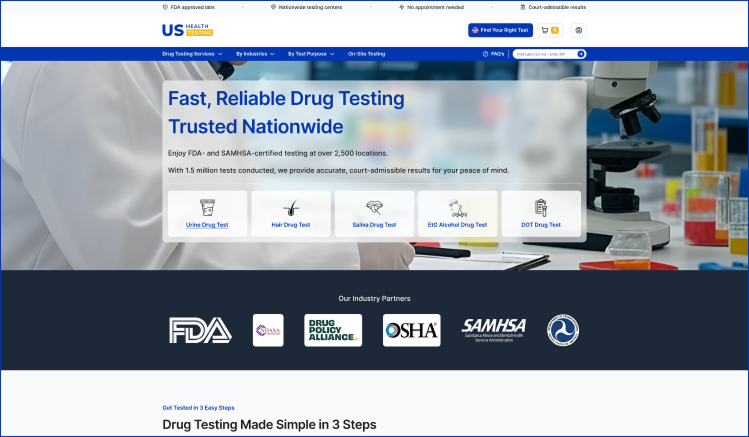 US Health Testing case study